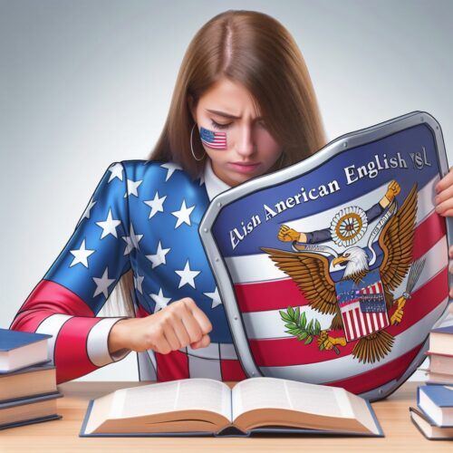 Featured image of "The Huge Difference Between Spoken And Written American English For ESL Students" depicting an ESL student tacking American English