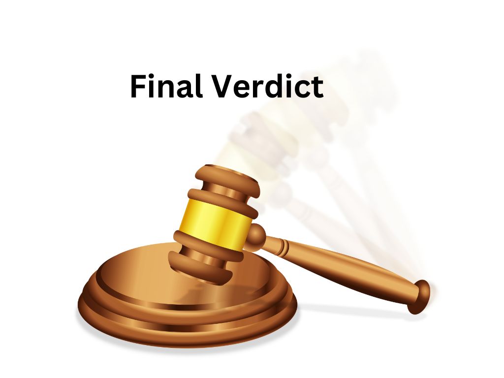 Final verdict 