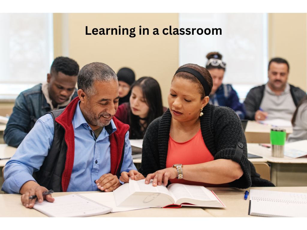 Learning in a classroom