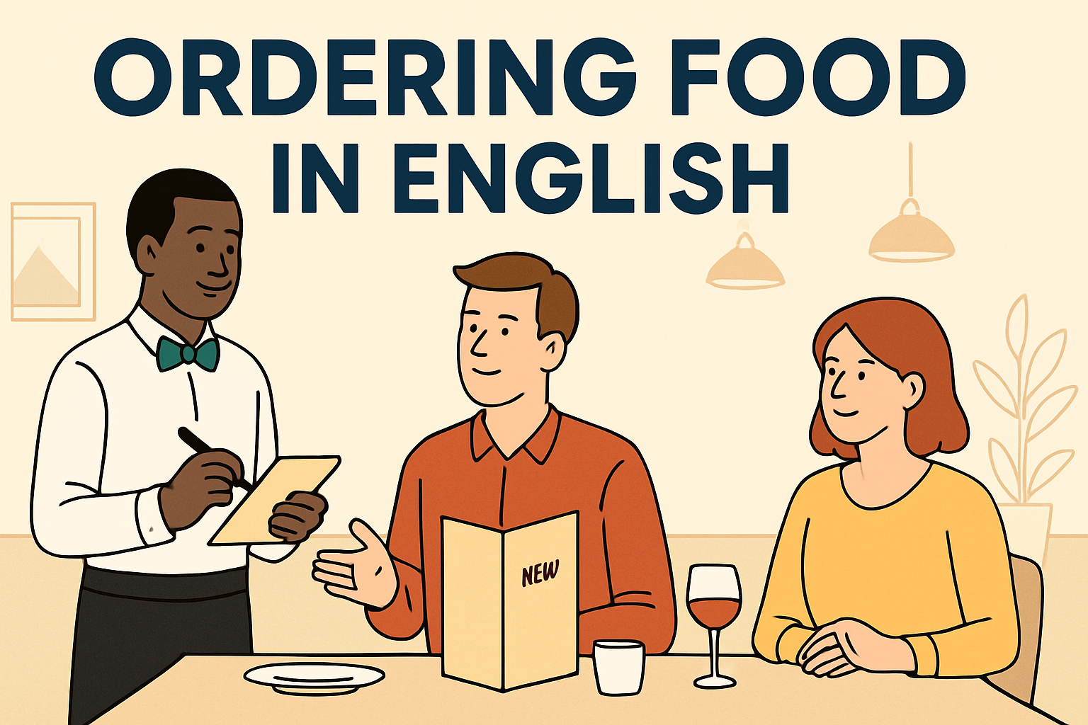 Hero image for ordering food in a restaurant