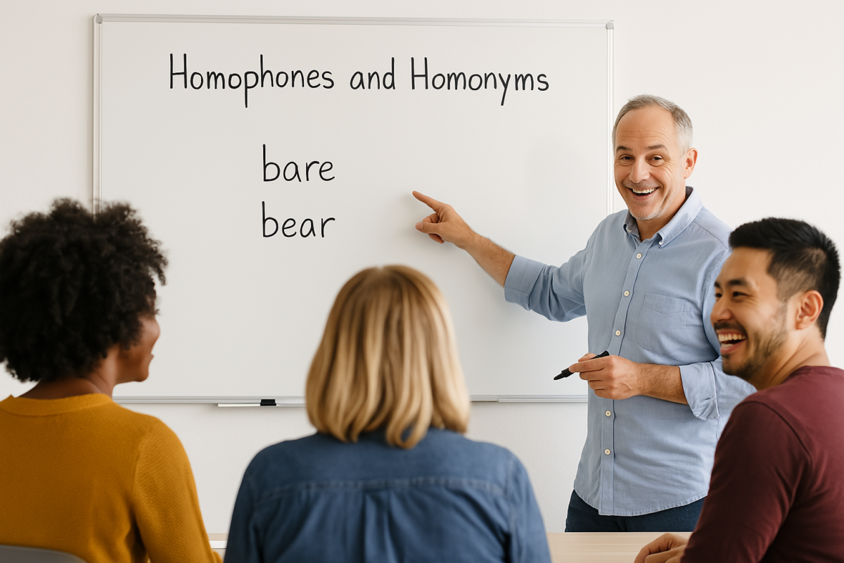 homonyms and homophones