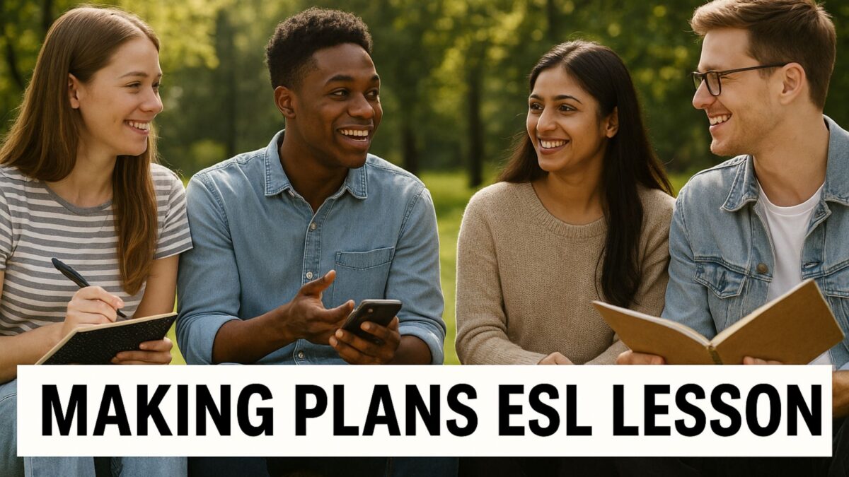 Hero image for making plans ESL lesson