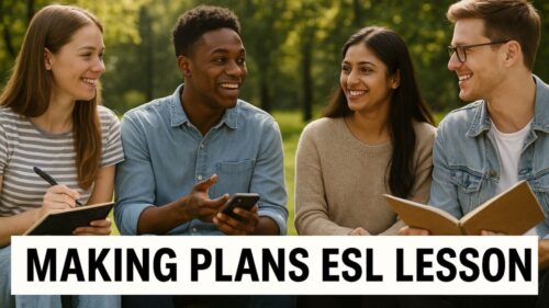 Hero image for making plans ESL lesson