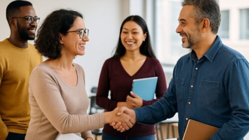 Featured image for: ![Estudiantes adultos de ESL saludándose en una clase de inglés](/wp-content/uploads/2025/07/saludos-esl-classroom-hero-horizontal.jpg)