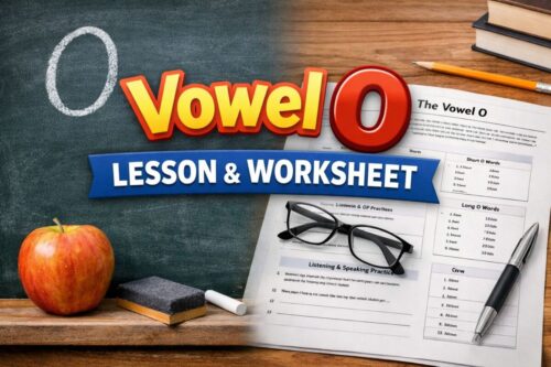 Vowel O lesson materials