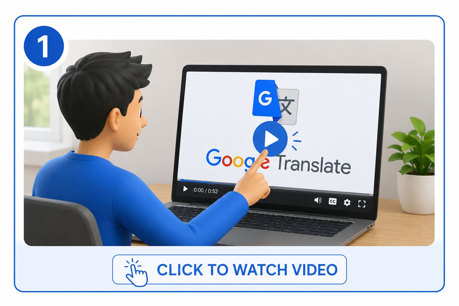 Step 1: Watch how to use Google Translate.